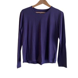 Segments Baselayer Shirt Woman Large Purple Merino Wool Gorpcore Outdoor FLAW